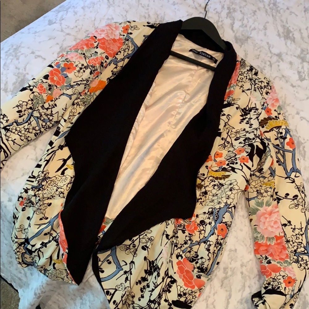 Floral Print Blazer